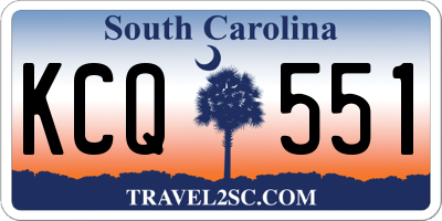 SC license plate KCQ551
