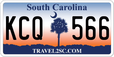 SC license plate KCQ566