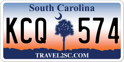 SC license plate KCQ574