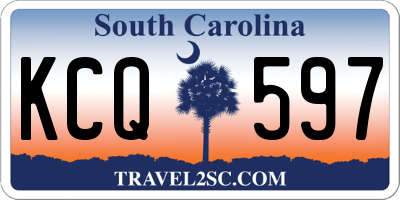 SC license plate KCQ597