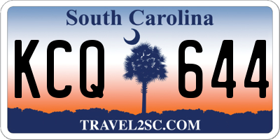 SC license plate KCQ644