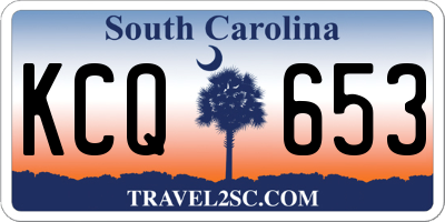SC license plate KCQ653