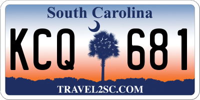 SC license plate KCQ681