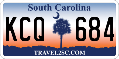 SC license plate KCQ684