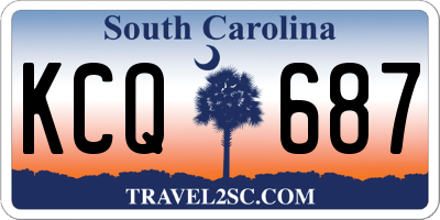 SC license plate KCQ687