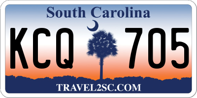 SC license plate KCQ705