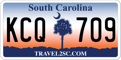 SC license plate KCQ709