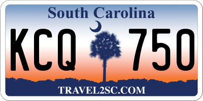 SC license plate KCQ750
