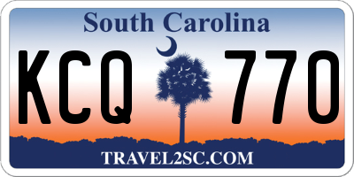 SC license plate KCQ770