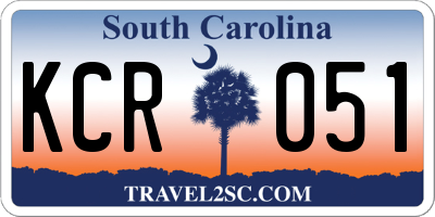 SC license plate KCR051