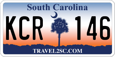 SC license plate KCR146