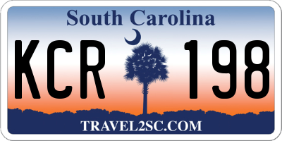 SC license plate KCR198