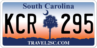 SC license plate KCR295
