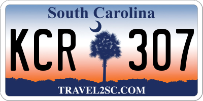 SC license plate KCR307