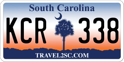 SC license plate KCR338