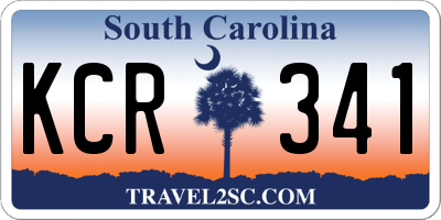 SC license plate KCR341