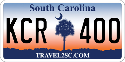 SC license plate KCR400