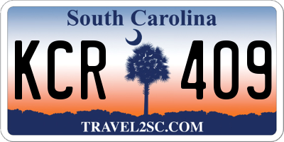 SC license plate KCR409