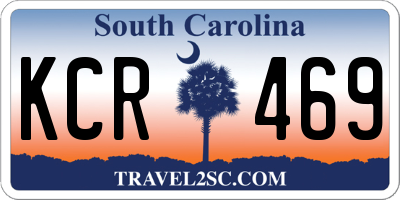 SC license plate KCR469