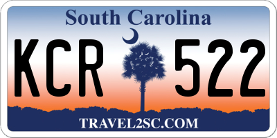SC license plate KCR522