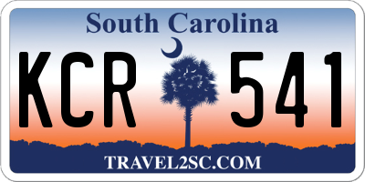 SC license plate KCR541