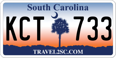 SC license plate KCT733