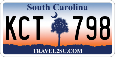 SC license plate KCT798