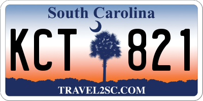 SC license plate KCT821