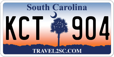 SC license plate KCT904