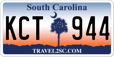 SC license plate KCT944