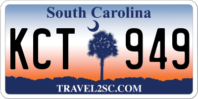 SC license plate KCT949
