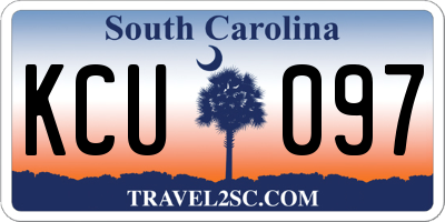 SC license plate KCU097