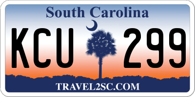 SC license plate KCU299