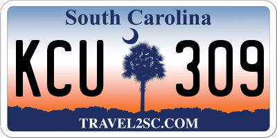 SC license plate KCU309