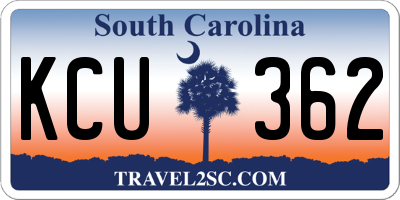 SC license plate KCU362