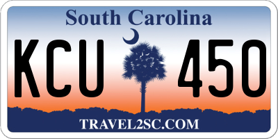 SC license plate KCU450