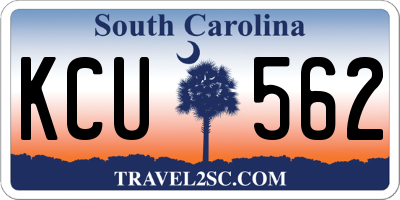 SC license plate KCU562