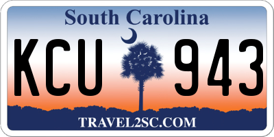 SC license plate KCU943