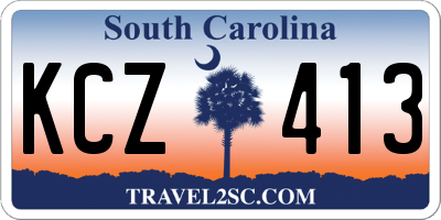 SC license plate KCZ413