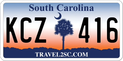 SC license plate KCZ416