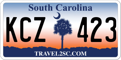 SC license plate KCZ423