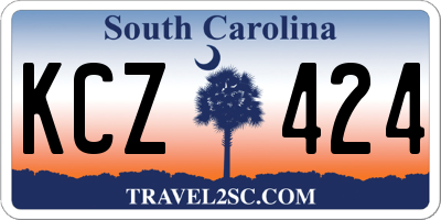 SC license plate KCZ424