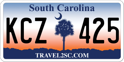 SC license plate KCZ425