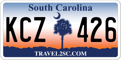 SC license plate KCZ426