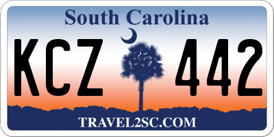SC license plate KCZ442