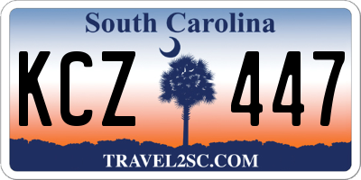 SC license plate KCZ447