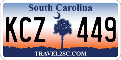 SC license plate KCZ449