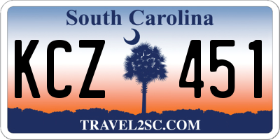 SC license plate KCZ451