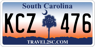 SC license plate KCZ476