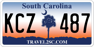 SC license plate KCZ487